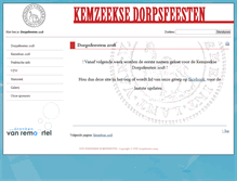 Tablet Screenshot of dorpsfeesten.com